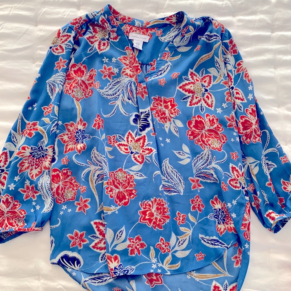 Adrienne Vittadini Floral Blouse